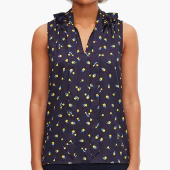 MNG Suit Sleeveless Neck-Tie Blouse - Picture 7 of 9